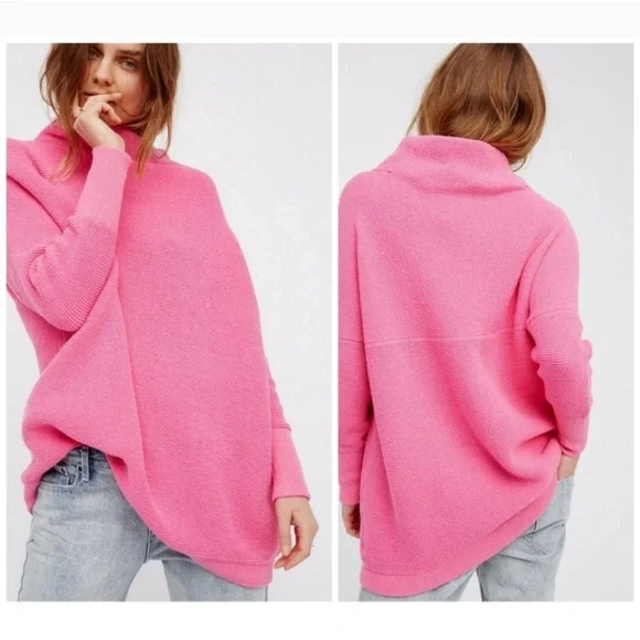 HP Free People Ottoman Tunic in Electric Pink - Picture 2 of 7